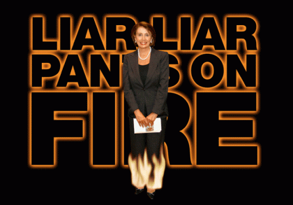 Nancy Pelosi Liar Liar pants on fire
